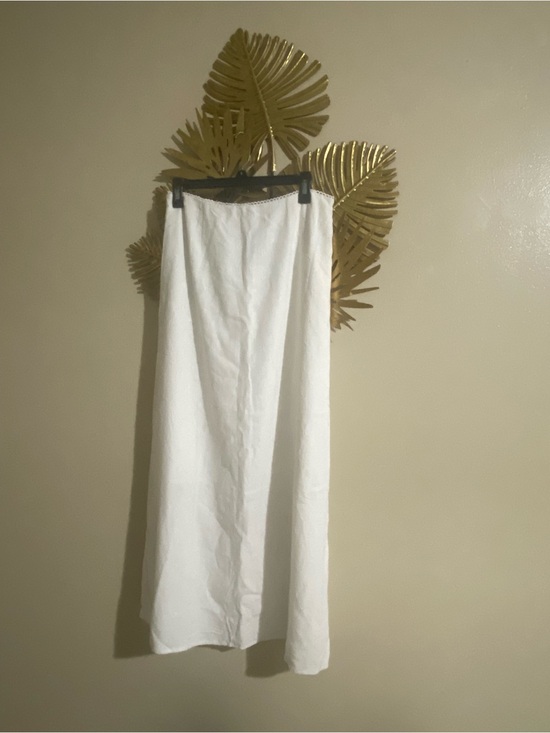 Sienna Sky Dresses & Skirts - Sienna Sky White Maxi Skirt - Clean A-Line Silhouette